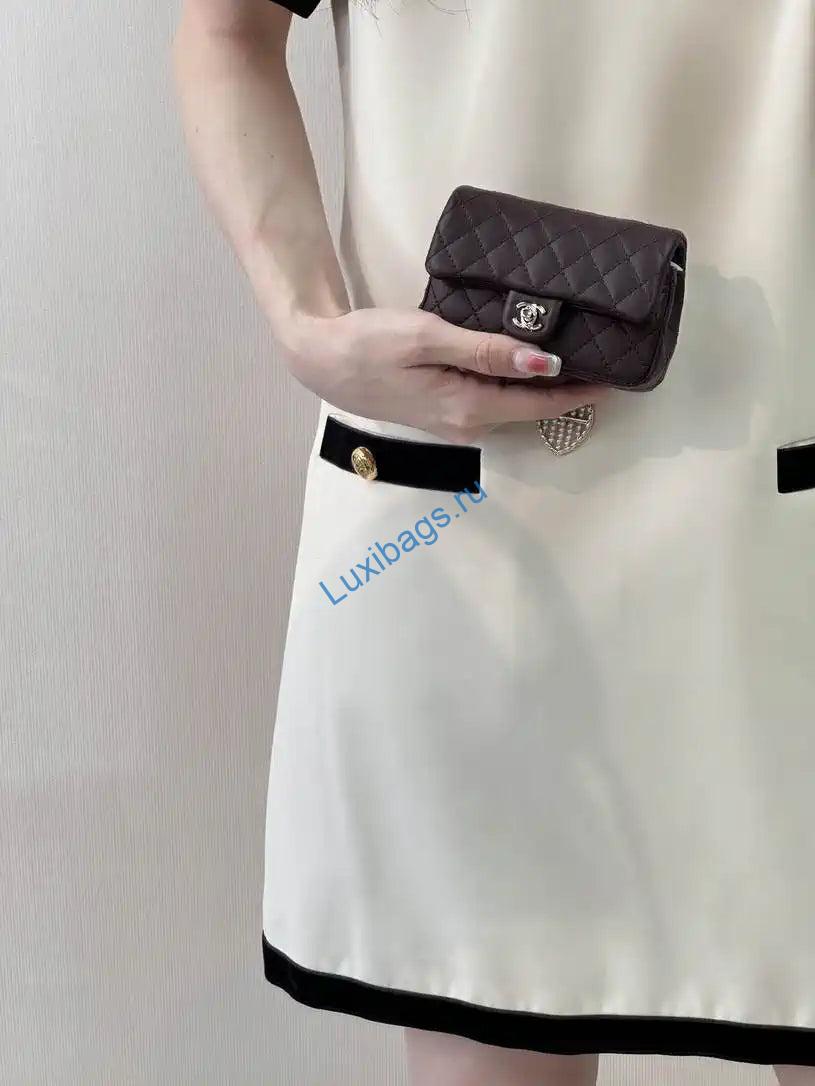 chanel 25a mini flap bag lambskin as4670 wine red 10 Chanel 25A Mini Flap Bag Lambskin AS4670 Wine Red | chanel 25a mini flap bag lambskin as4670 wine red 11