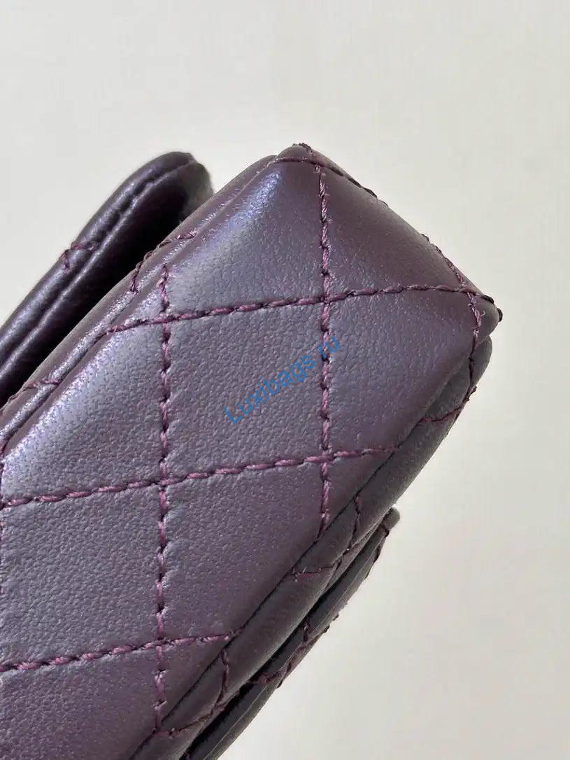 chanel 25a mini flap bag lambskin as4670 wine red 6 Chanel 25A Mini Flap Bag Lambskin AS4670 Wine Red | chanel 25a mini flap bag lambskin as4670 wine red 7