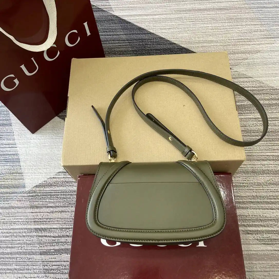 Gucci 815700 Gucci Blondie mini shoulder bag Green Leather | gucci 815700 gucci blondie mini shoulder bag green leather 002