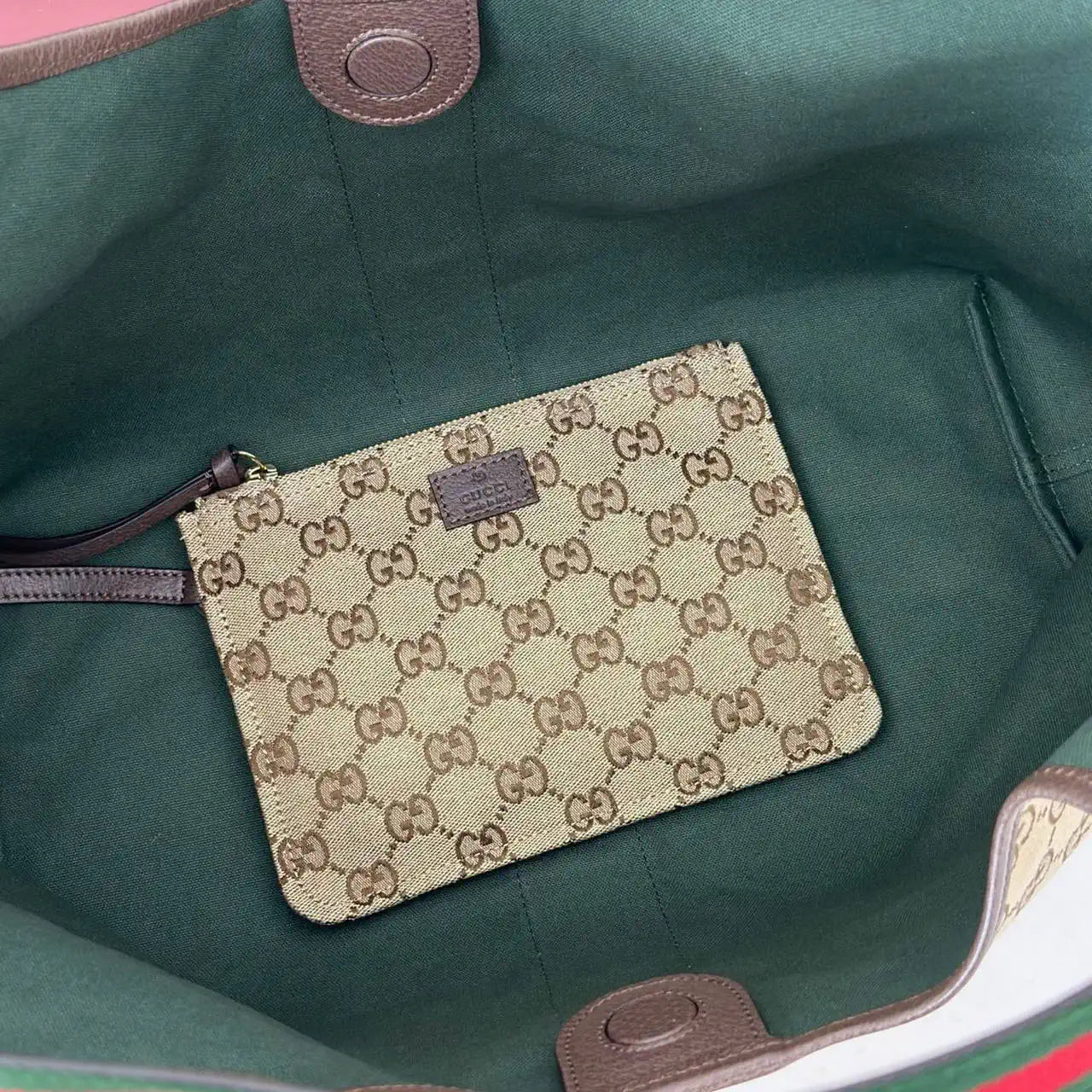 Gucci Giglio large tote bag 853971 Beige & dark brown GG canvas | gucci giglio large tote bag 853971 beige dark brown gg canvas 9