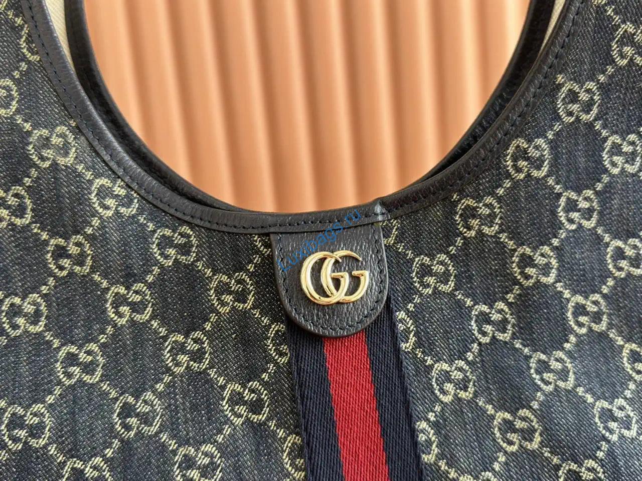 Gucci Giglio Small tote bag 853972 navy Blue | gucci giglio small tote bag 853972 navy blue 05