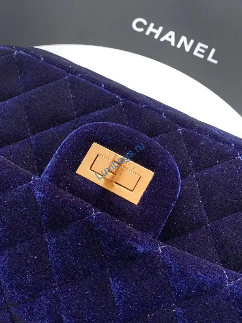 chanel 20cm mini flap bag 25a velvet navy blue as1116 5 Chanel 20CM Mini Flap Bag 25A Velvet Navy Blue AS1116 | chanel 20cm mini flap bag 25a velvet as1116 16