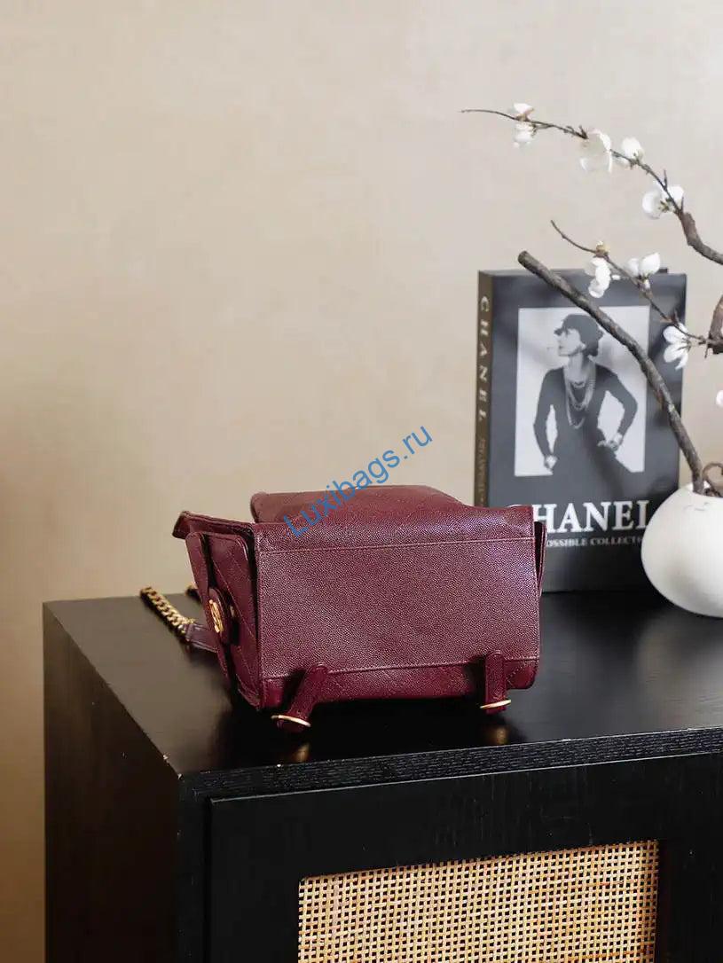 chanel 25 as5600 medium backpack grained calfskin & gold-tone metal wine red 4 Chanel 25 AS5600 Medium Backpack Grained Calfskin & Gold-Tone Metal Wine Red | chanel 25 as5600 medium backpack grained calfskin gold tone metal wine red 05