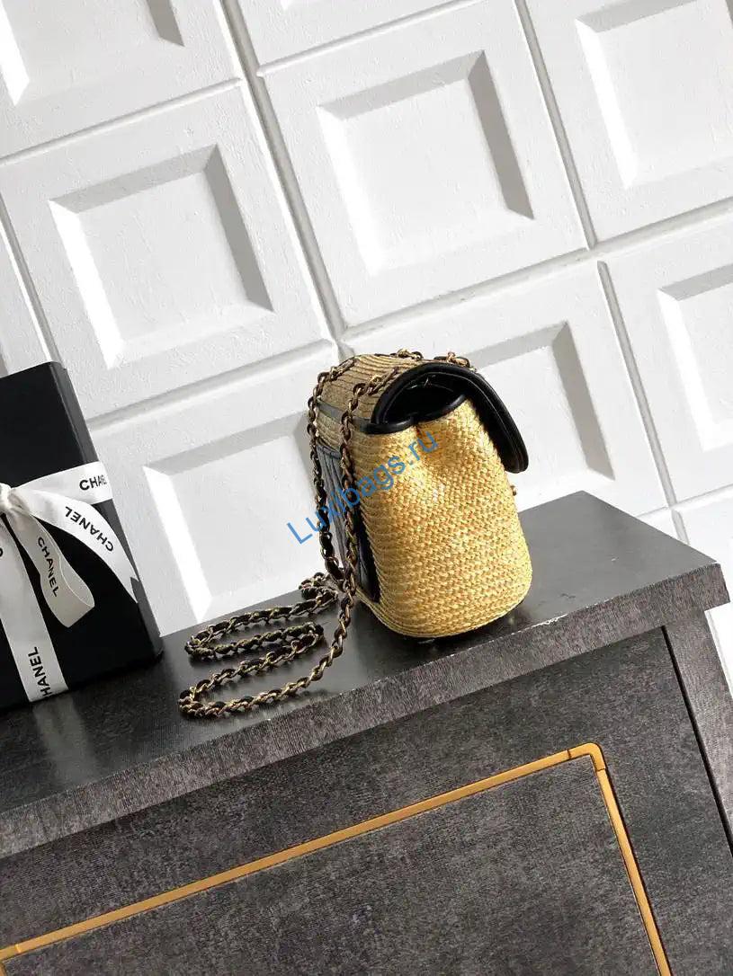 chanel 26c as5929 flap handwoven raffia shopping bag black 1 Chanel 26C AS5929 Flap Handwoven Raffia Shopping Bag Black | chanel 26c as5929 flap handwoven raffia shopping bag 002