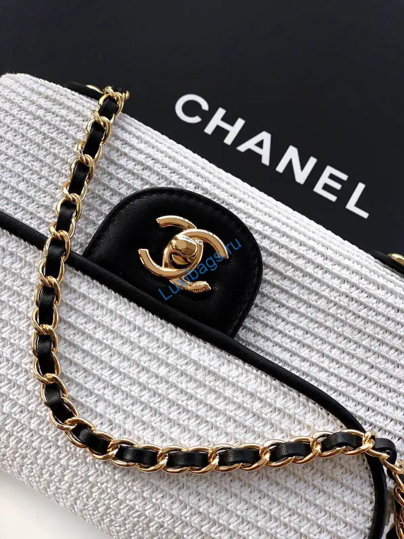 chanel 26c as5929 flap handwoven raffia shopping bag white 5 Chanel 26C AS5929 Flap Handwoven Raffia Shopping Bag White | chanel 26c as5929 flap handwoven raffia shopping bag 015