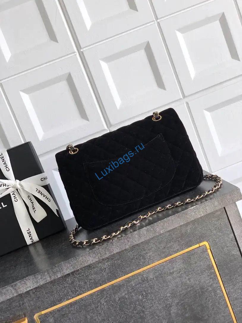 chanel a01112 flap classic 11.12 handbag velvet diamond pattern black 2 Chanel A01112 Flap Classic 11.12 Handbag Velvet diamond pattern Black | chanel a01112 flap classic 11 12 handbag velvet diamond pattern wine black 03