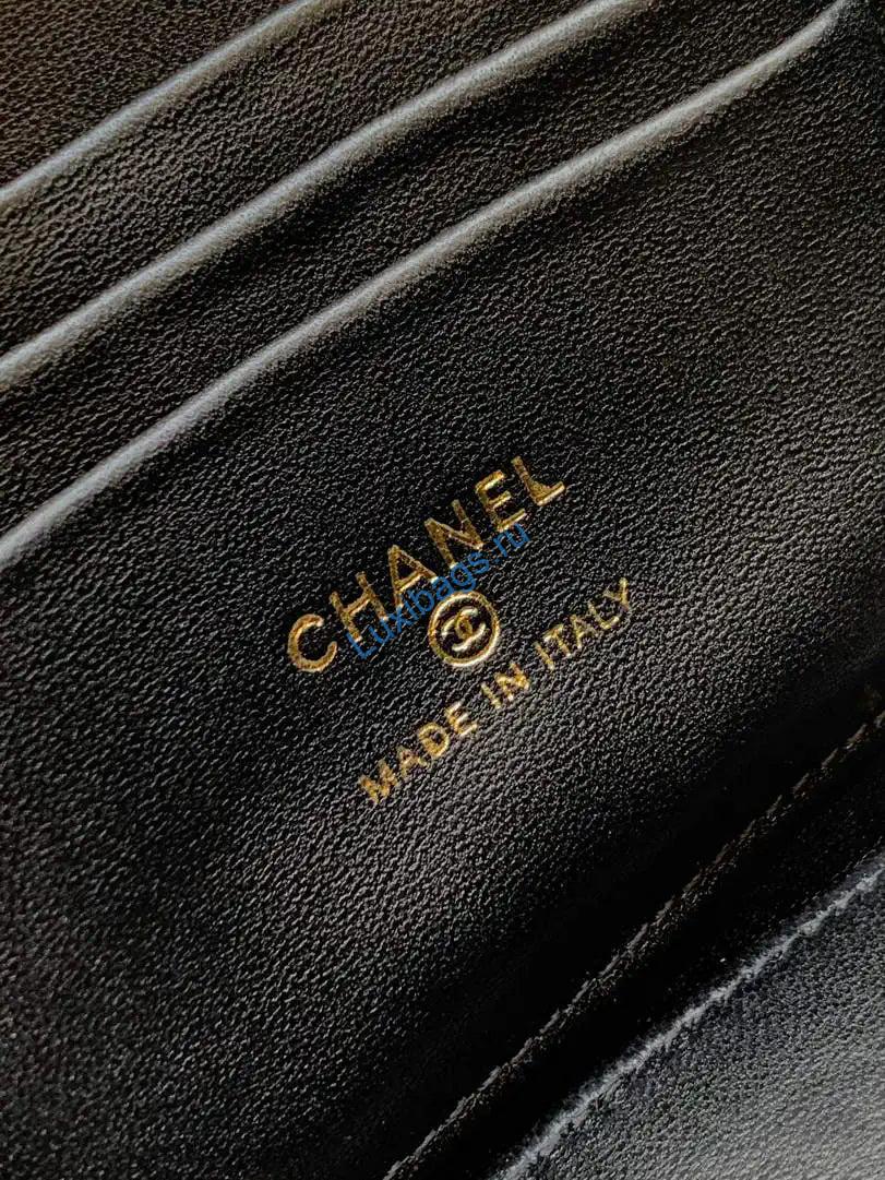 Chanel AP2303 Clutch With Chain in Black Diamanté & Gold-Tone Metal | chanel ap2303 clutch with chain in velvet diamante gold tone metal 45