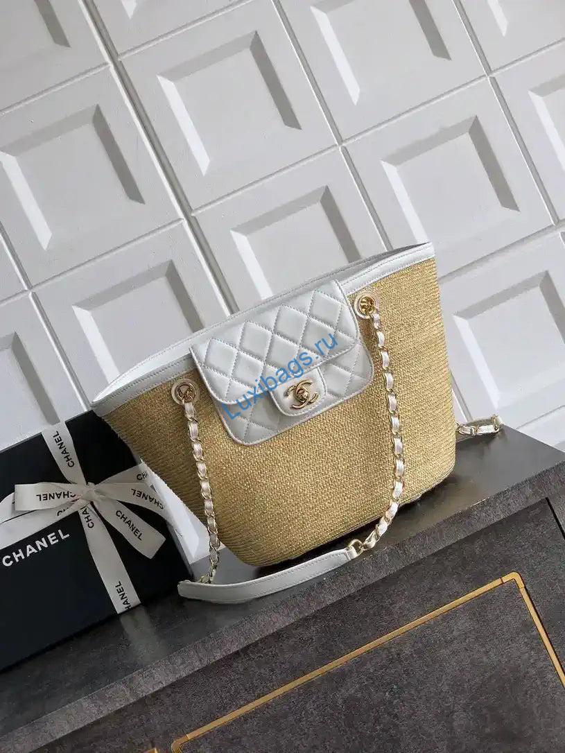 Chanel AS9904 Vegetable basket Shopping Bag Calfskin Nature As5951 | chanel as9904 vegetable basket shopping bag calfskin nature 10