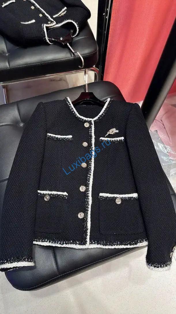 Chanel Women Black Tweed jacket C62326 | chanel women black tweed jacket c62326 01