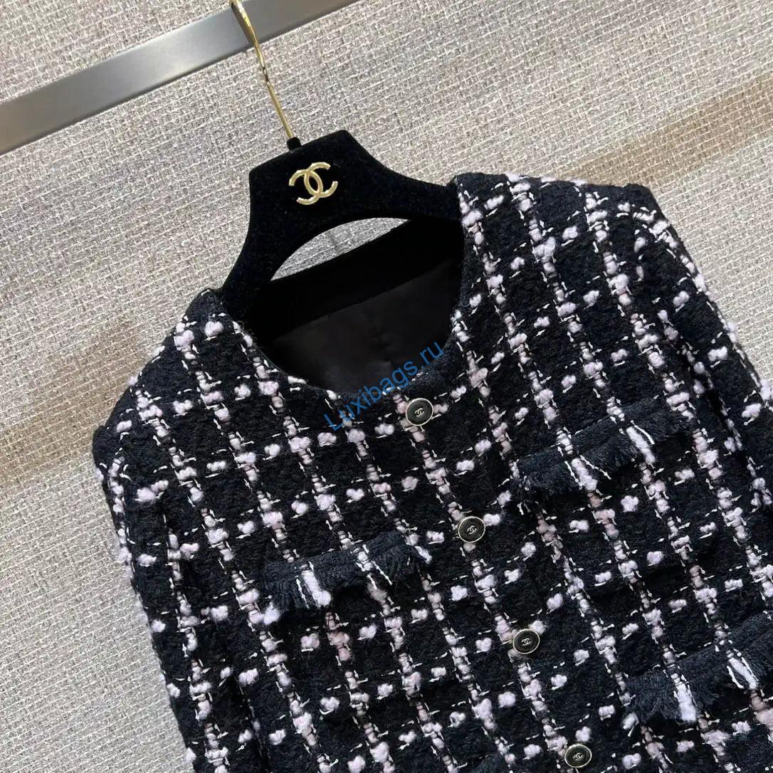 Chanel Women's Plaid nylon jacket + skirt set Clothing Coat C62302 | chanel womens plaid nylon jacket skirt set clothing coat c623027 7