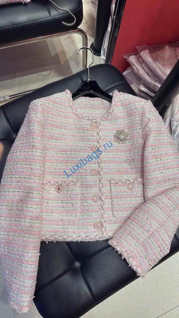 Chanel Women's single-breasted knitted cardigan coat C62308 | chanel womens single breasted knitted cardigan coat c62308 01