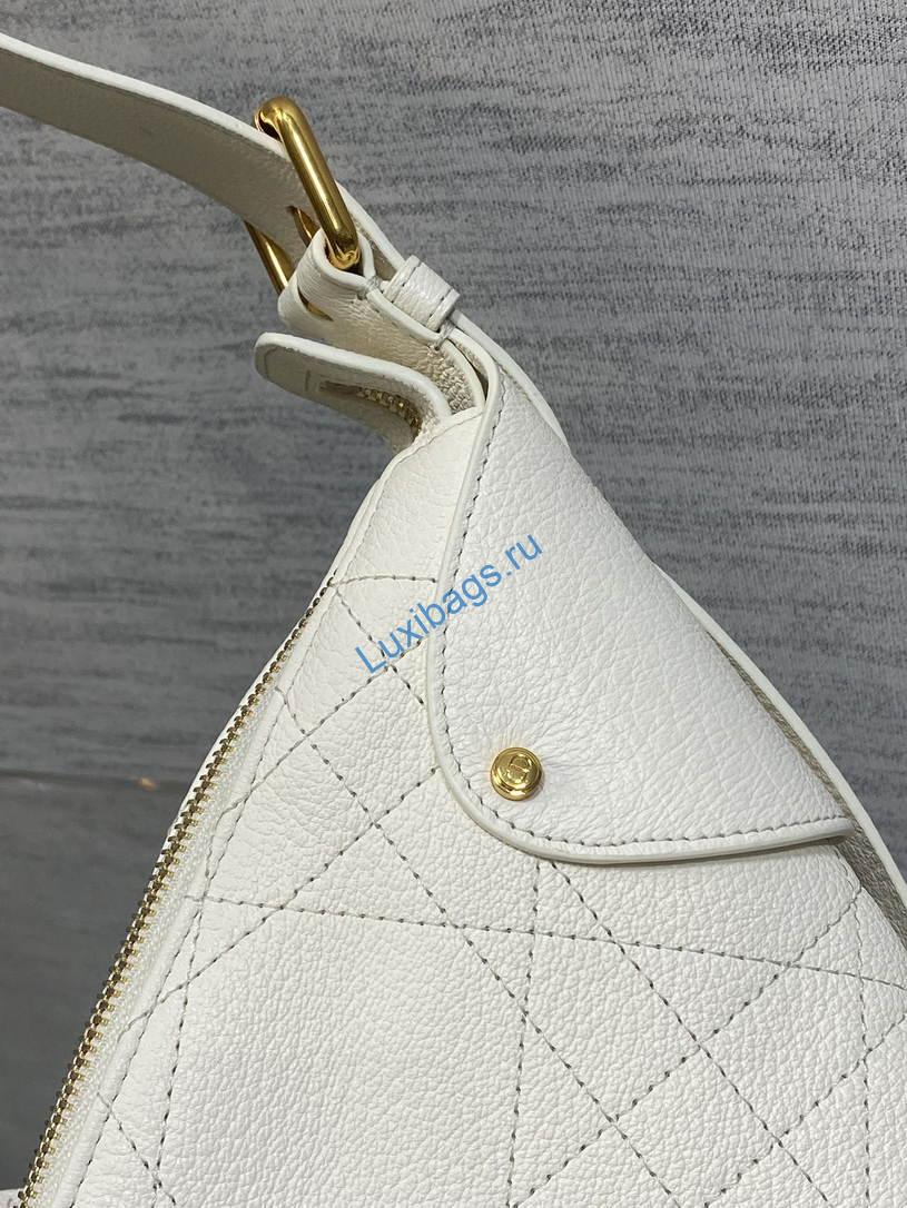 dior m2846 medium dior voyage bag white flat macrocannage grained calfskin 3 Dior M2846 Medium Dior Voyage Bag White Flat Macrocannage Grained Calfskin | dior m2846 medium dior voyage bag black flat macrocannage grained calfskin white 04
