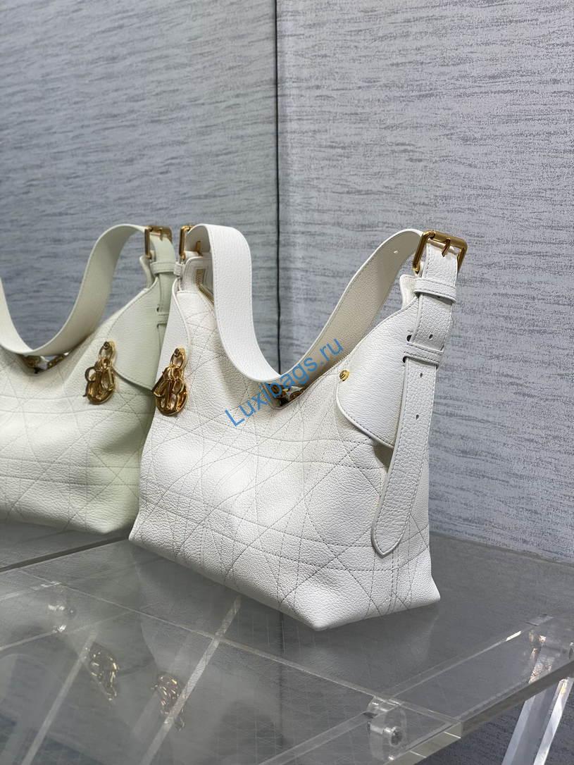 Dior M2846 Medium Dior Voyage Bag White Flat Macrocannage Grained Calfskin | dior m2846 medium dior voyage bag black flat macrocannage grained calfskin white 05