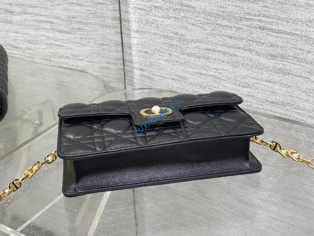 Dior Small Dior Jolie Bag With Chain Black Cannage Calfskin S3117 | dior small dior jolie bag with chain cannage calfskin 52