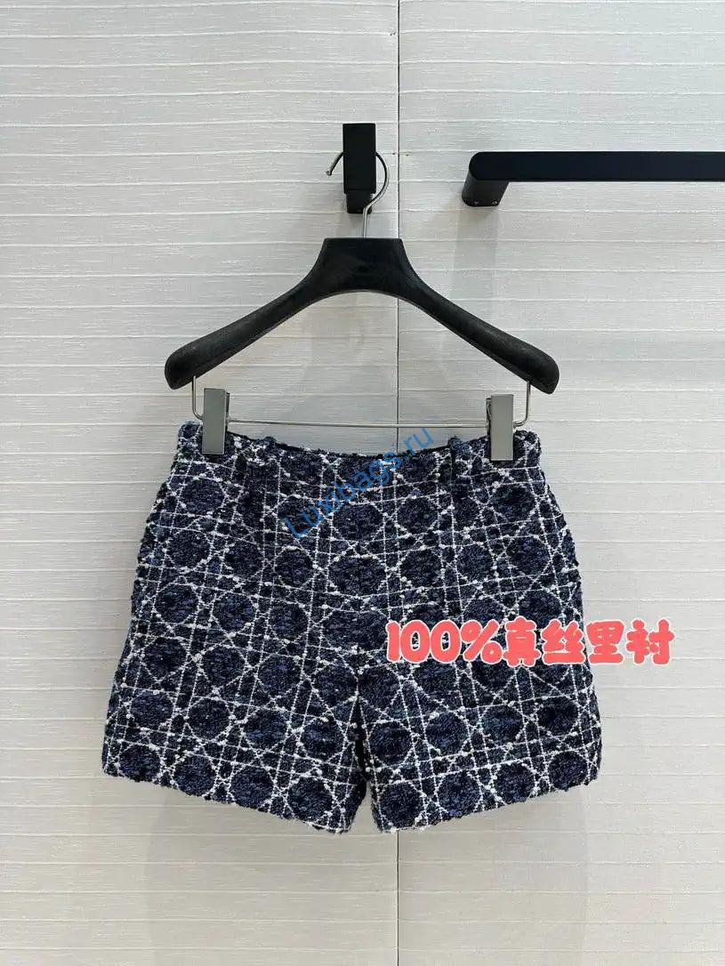 dior women slub-woven diamond-patterned culottes d38697 1 Dior Women Slub-woven diamond-patterned culottes D38697 | dior women slub woven diamond patterned culottes d38697 02
