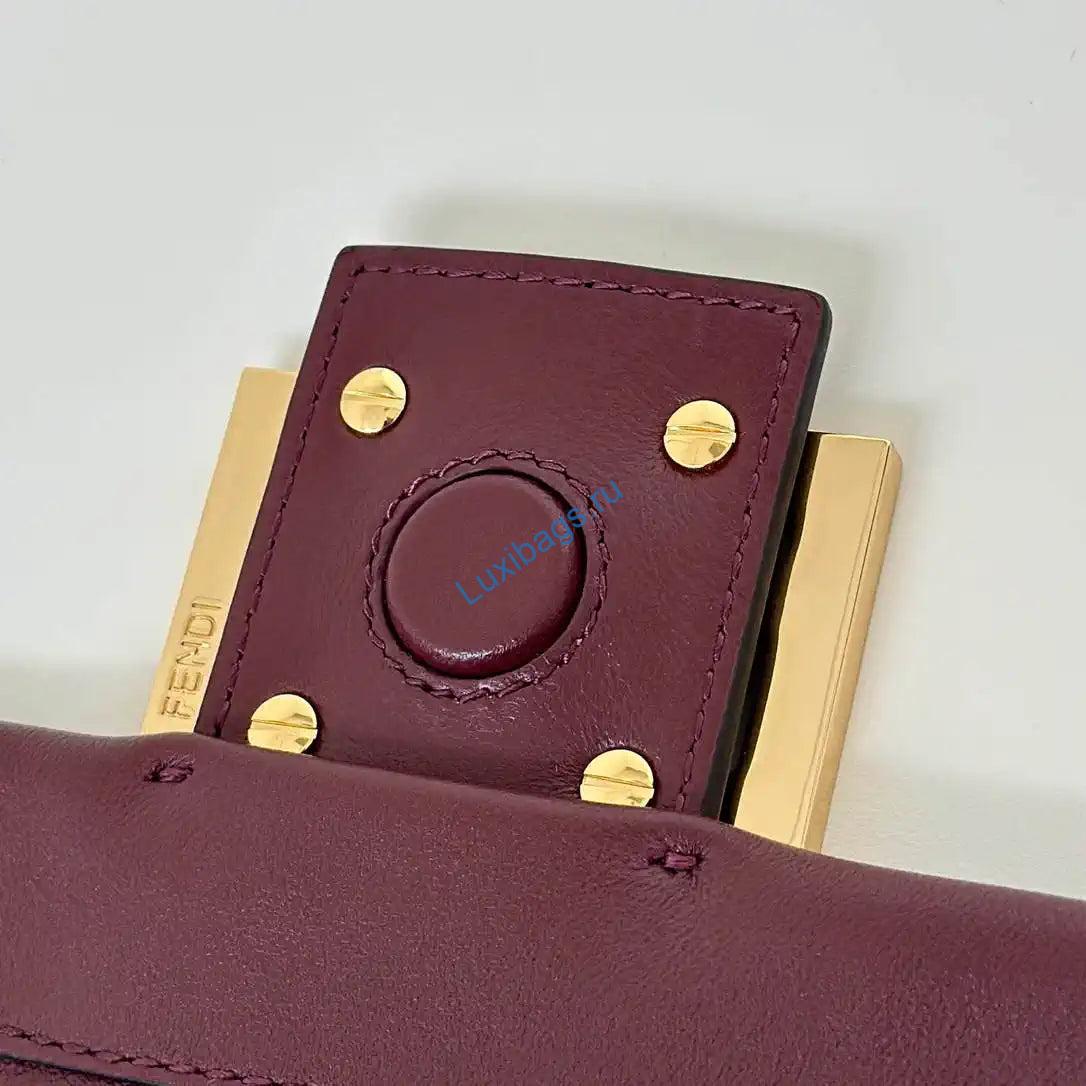 fendi 8bs105av5wf1sxq mamma baguette nano wine red leather miniature 8677mini 3 Fendi 8BS105AV5WF1SXQ Mamma Baguette Nano Wine Red leather miniature 8677mini | fendi 7as368abvef0k7e mamma baguette nano wine red leather miniature 8677mini 04