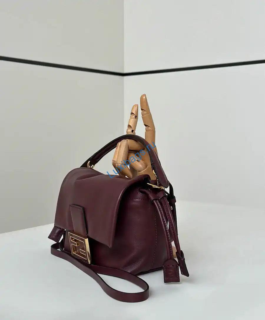 fendi 8bs105av5wf1sxq mamma baguette nano wine red leather miniature 8677mini 8 Fendi 8BS105AV5WF1SXQ Mamma Baguette Nano Wine Red leather miniature 8677mini | fendi 7as368abvef0k7e mamma baguette nano wine red leather miniature 8677mini 09