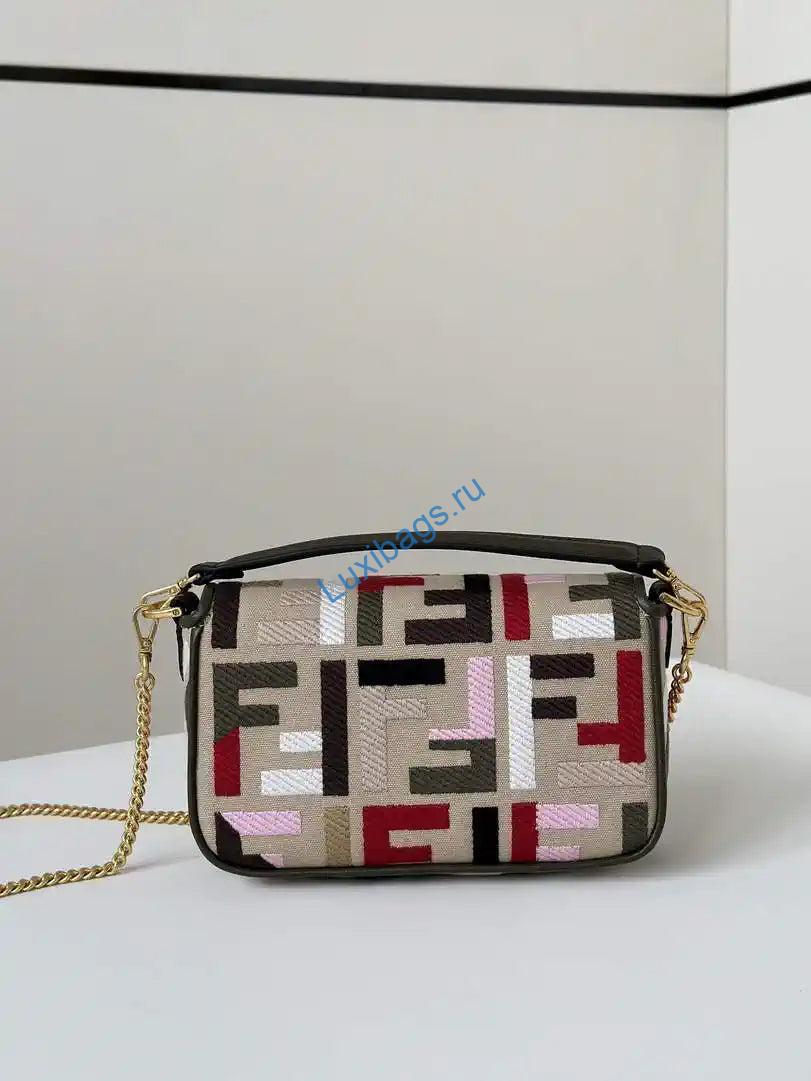 fendi 8bs017 mini baguette canvas bag with ff embroidery 0159bs red black 2 Fendi 8BS017 Mini Baguette canvas bag with FF embroidery 0159BS Red Black | fendi 8bs017 mini baguette canvas bag with ff embroidery 0159bs 21