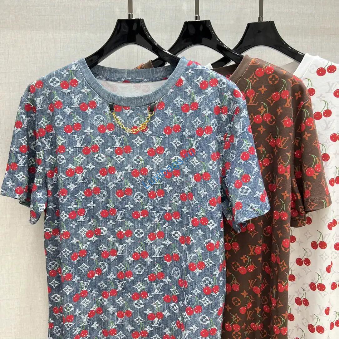 louis vuitton 1aig26 women mercerized cotton t-shirt l66495 2 Louis Vuitton 1AIG26 Women Mercerized cotton T-shirt L66495 | louis vuitton 1aig26 women short sleeved patchwork sweater l66495 03