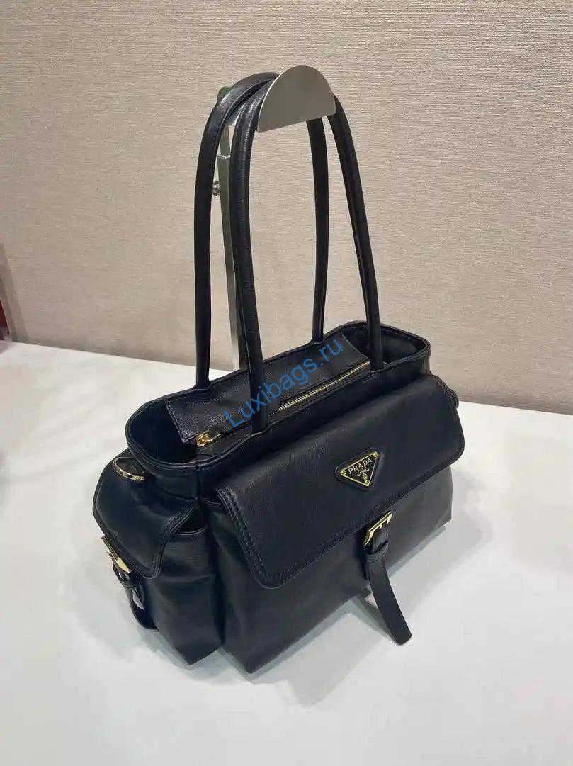 prada explore medium nappa leather tote bag 1bg596 black 1 Prada Explore medium nappa leather tote bag 1BG596 Black | prada 1bg596 explore medium nappa leather tote bag black 02