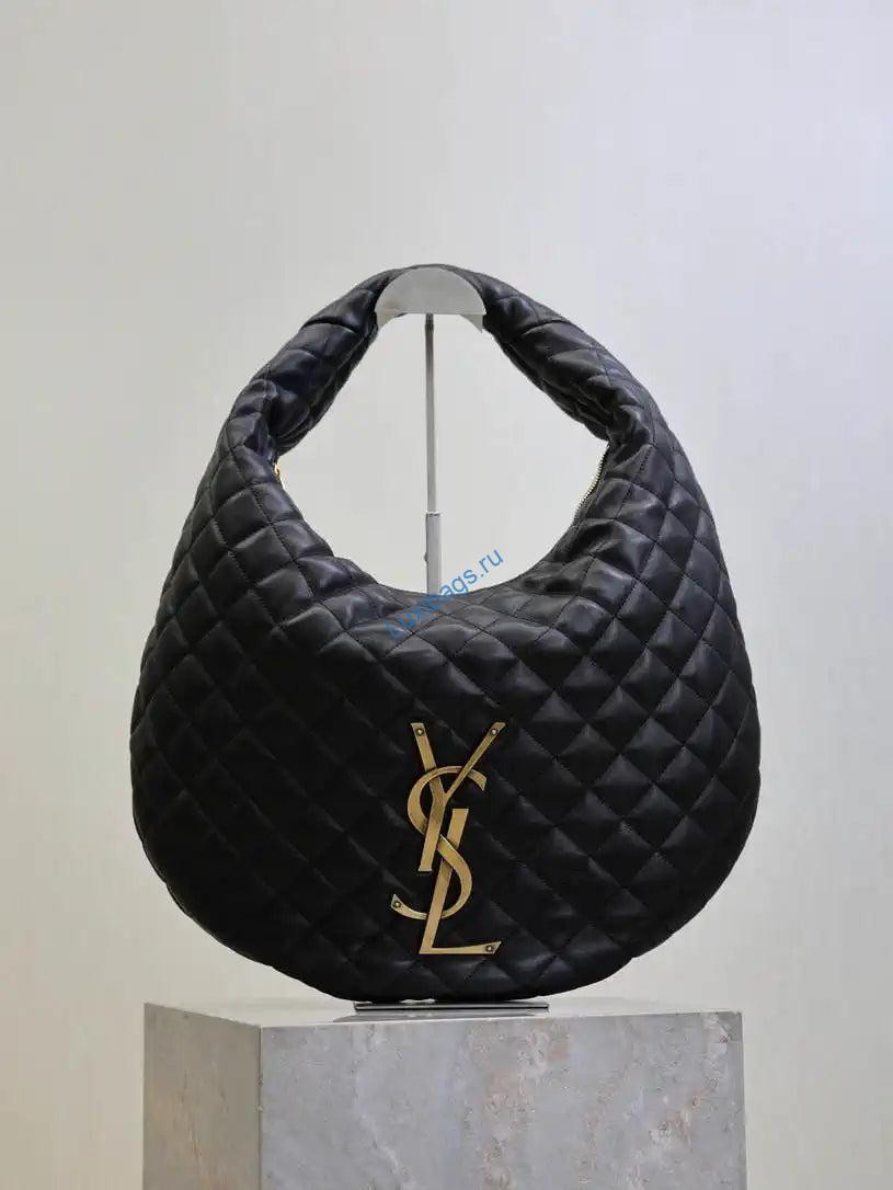 Saint Laurent YSL 858160 ICARE hobo in quilted nappa Balck