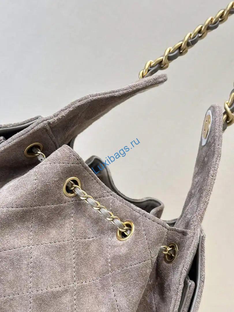 chanel as5293 small hobo suede & gold-tone metal gray 6 Chanel AS5293 Small Hobo Suede & Gold-Tone Metal Gray | chanel as5293 small hobo suede gold tone metal gray 07