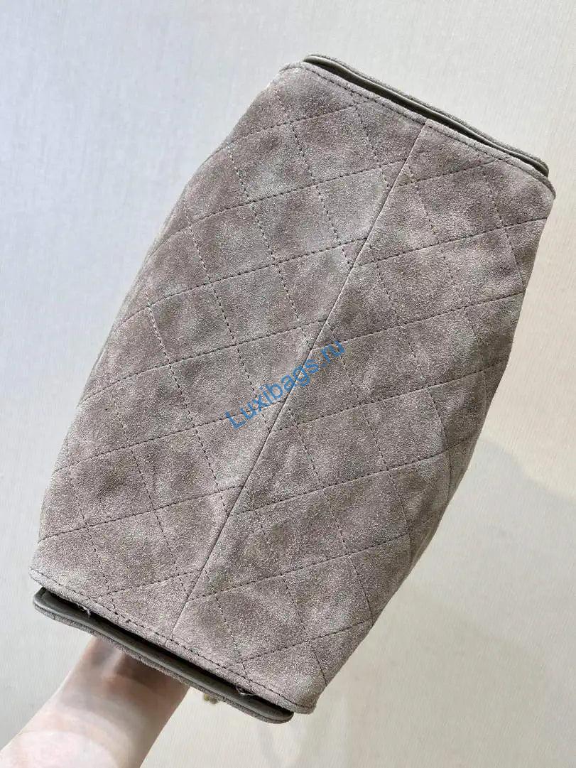 chanel as5293 small hobo suede & gold-tone metal gray 7 Chanel AS5293 Small Hobo Suede & Gold-Tone Metal Gray | chanel as5293 small hobo suede gold tone metal gray 08