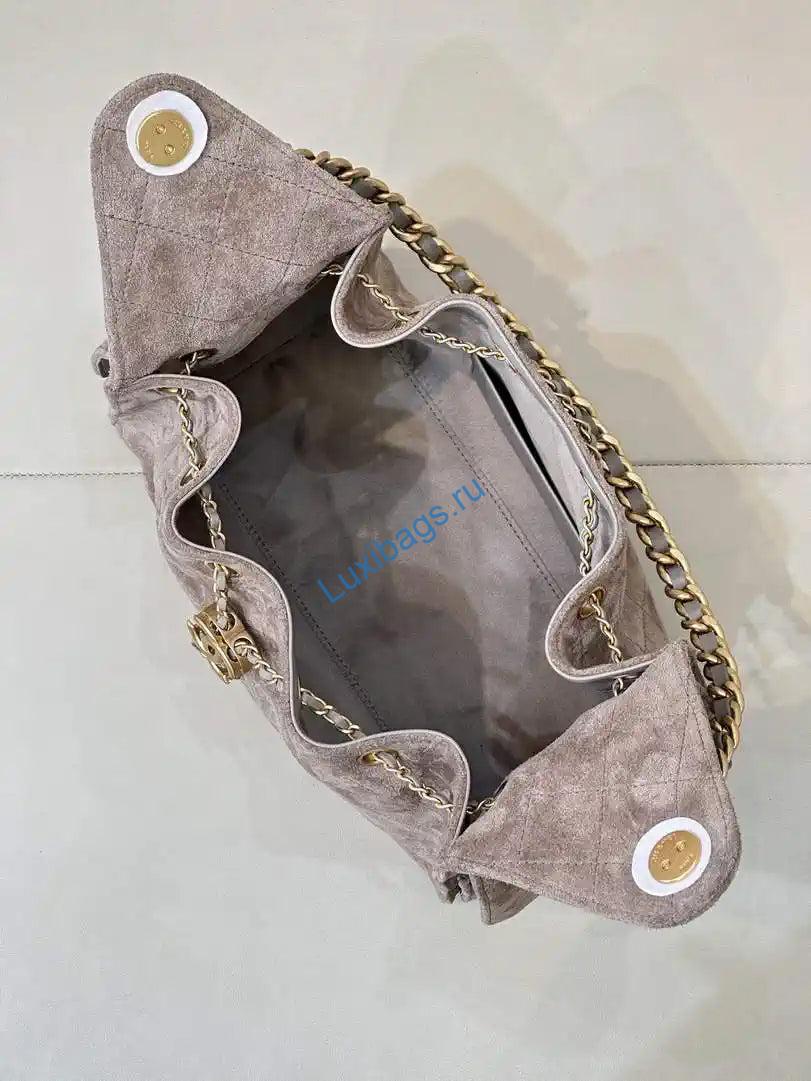 chanel as5293 small hobo suede & gold-tone metal gray 8 Chanel AS5293 Small Hobo Suede & Gold-Tone Metal Gray | chanel as5293 small hobo suede gold tone metal gray 09