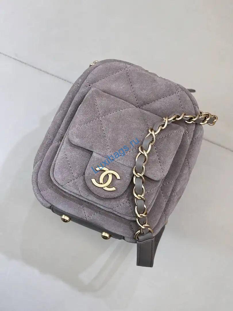 chanel small bowling bag suede leather as5792 gray 3 Chanel Small Bowling Bag Suede Leather AS5792 Gray | chanel small bowling bag suede leather as5792 gray 04