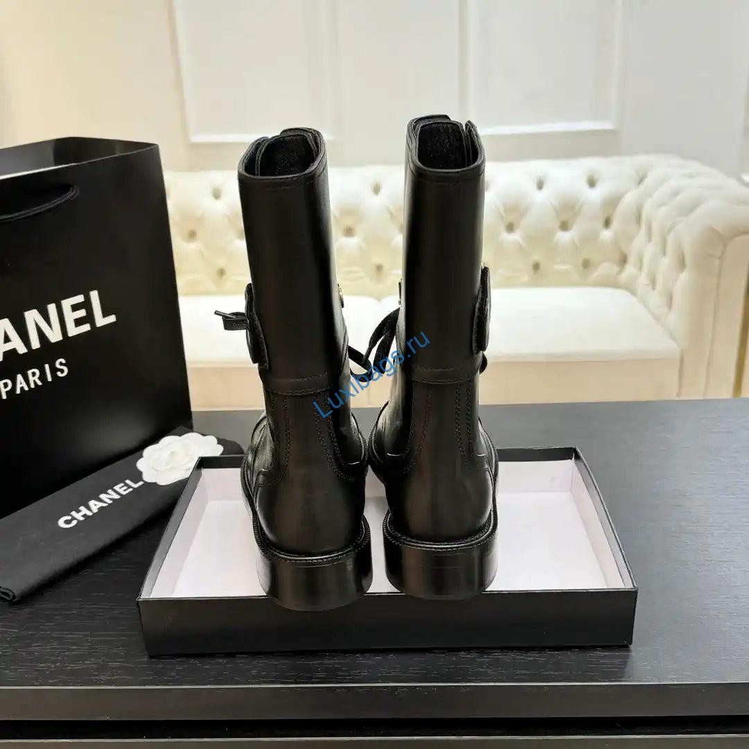 chanel women's handmade martin short boots c925210 2 Chanel Women's Handmade Martin Short Boots C925210 | chanel womens handmade martin short boots c925210 03