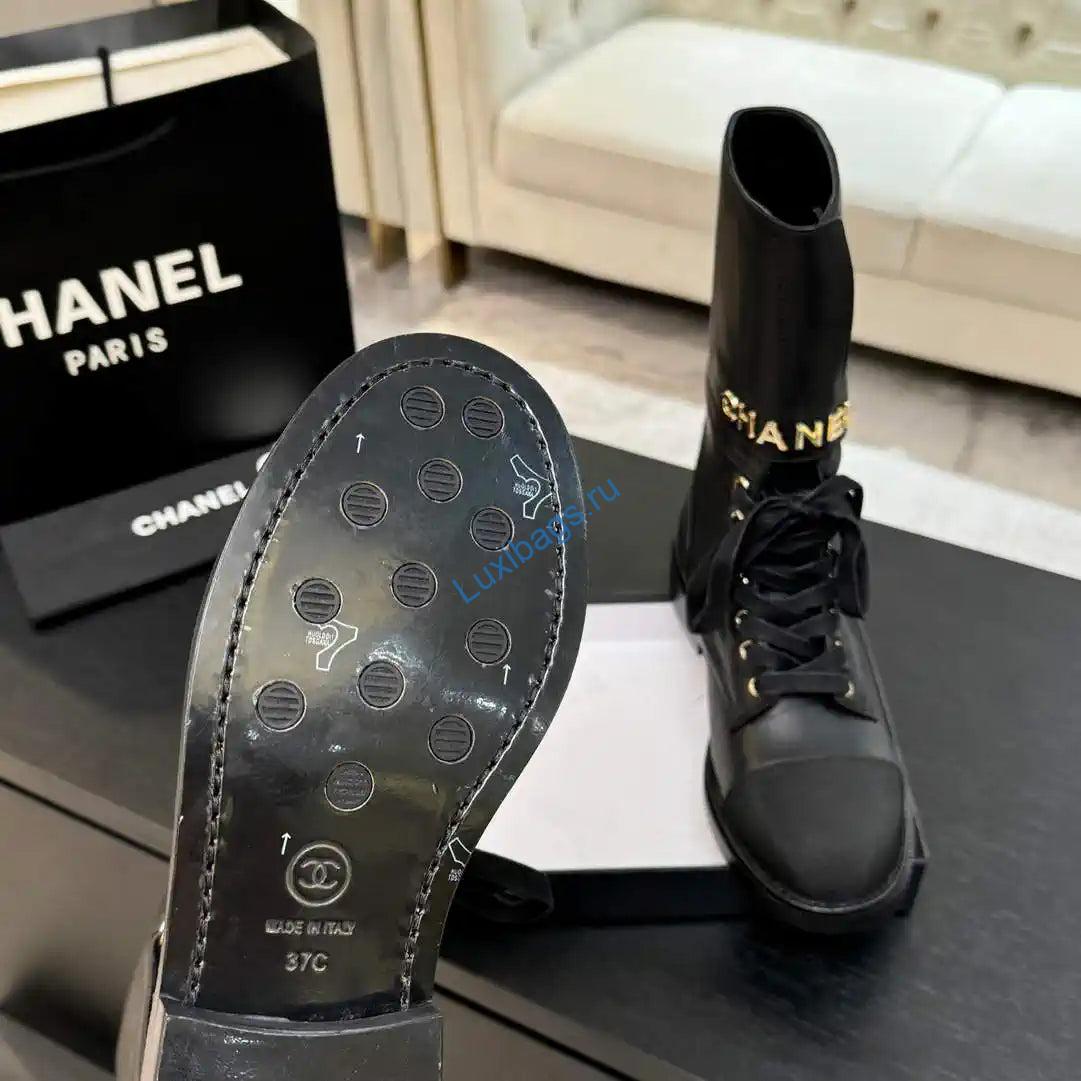 chanel women's handmade martin short boots c925211 4 Chanel Women's Handmade Martin Short Boots C925211 | chanel womens handmade martin short boots c925210 14