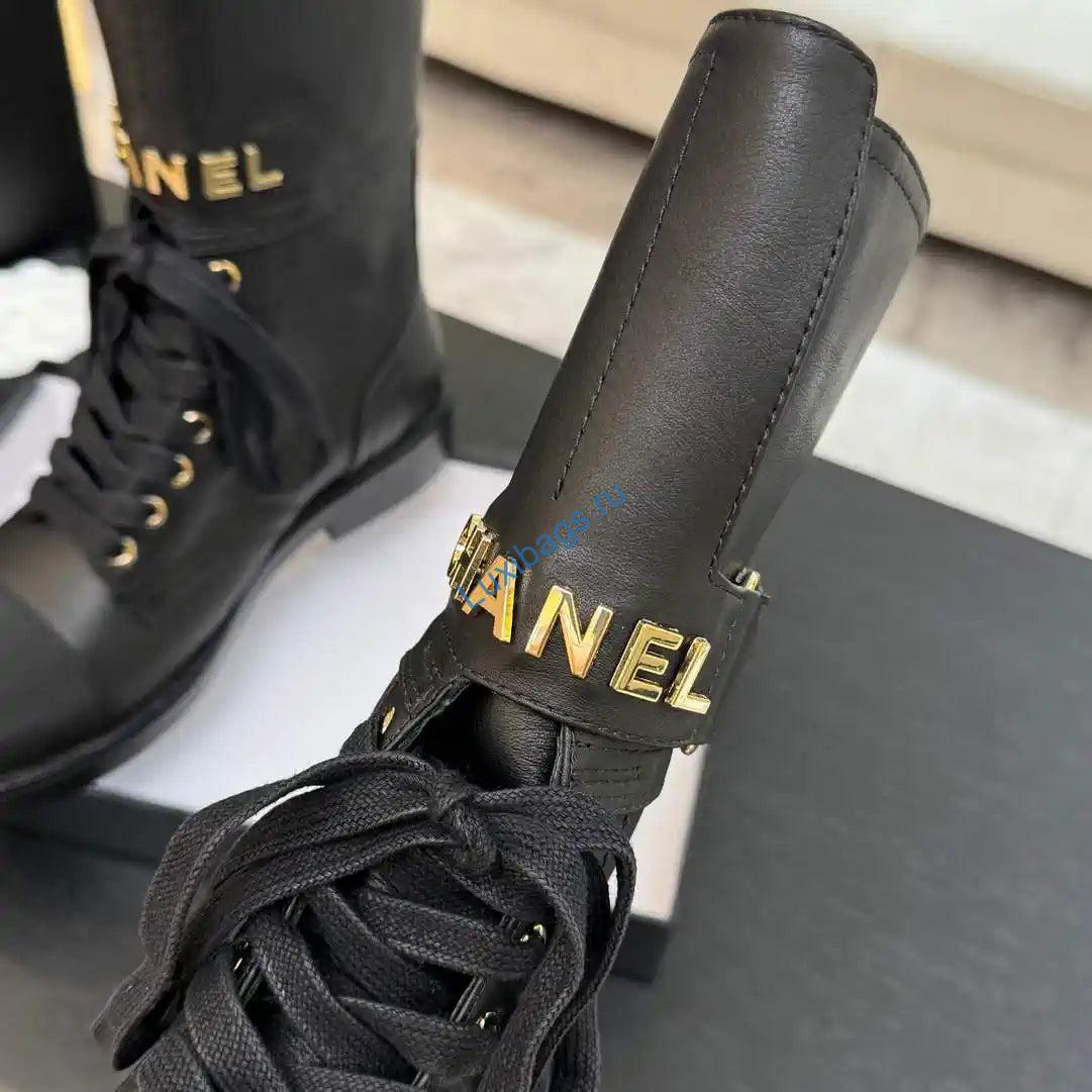 chanel women's handmade martin short boots c925211 6 Chanel Women's Handmade Martin Short Boots C925211 | chanel womens handmade martin short boots c925210 16