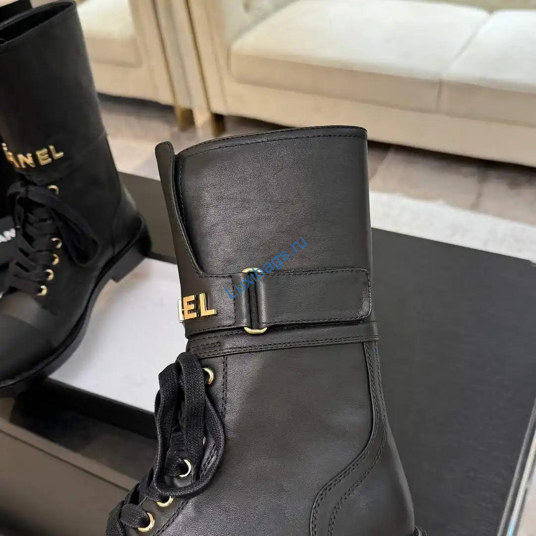 chanel women's handmade martin short boots c925211 7 Chanel Women's Handmade Martin Short Boots C925211 | chanel womens handmade martin short boots c925210 17