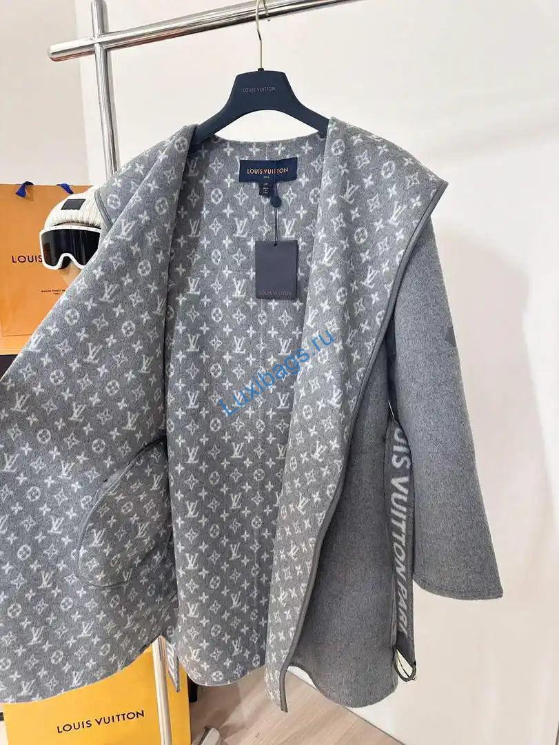 louis vuitton lv 1a4pe6 women's hooded wrap coat l55762 4 Louis Vuitton LV 1A4PE6 Women's Hooded Wrap Coat L55762 | louis vuitton lv 1a4pe6 womens hooded wrap coat l55762 05