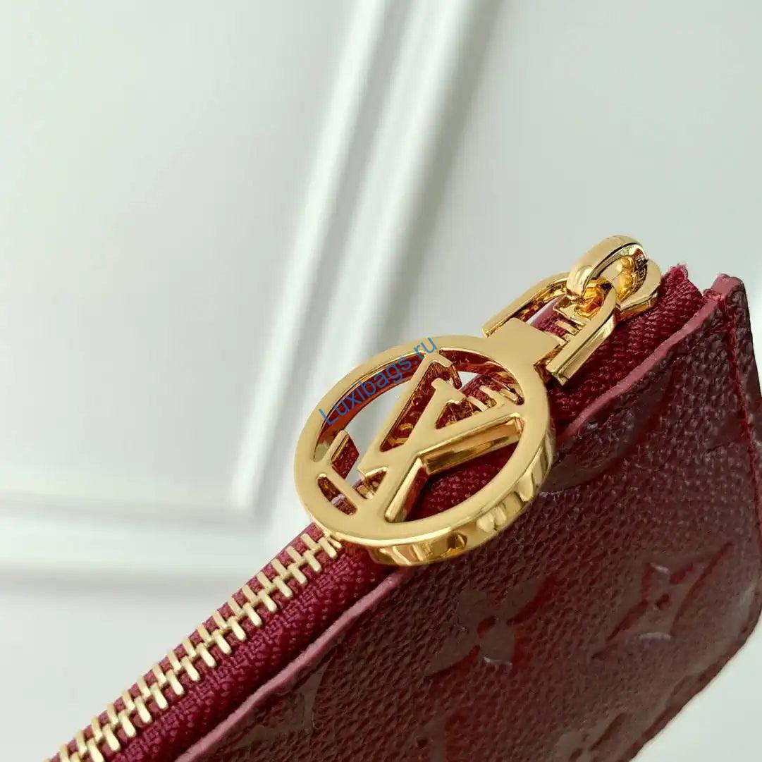 louis vuitton lv m25763 romy card holder monogram empreinte leather wine red 5 Louis Vuitton LV M25763 Romy Card Holder Monogram Empreinte Leather Wine Red | louis vuitton lv m25763 romy card holder monogram empreinte leather wine red 05