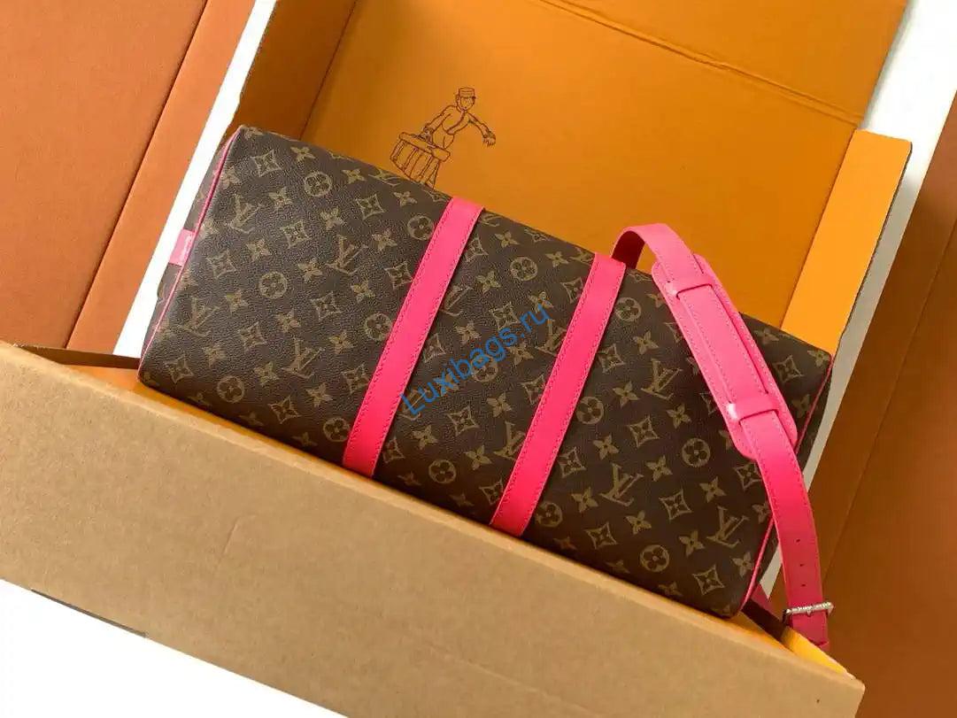 lv m13807 louis vuitton keepall bandoulière 45 pondichery pink 3 LV M13807 Louis Vuitton Keepall Bandoulière 45 Pondichery Pink | lv m13807 louis vuitton keepall bandouliere 45 pondichery pink 04