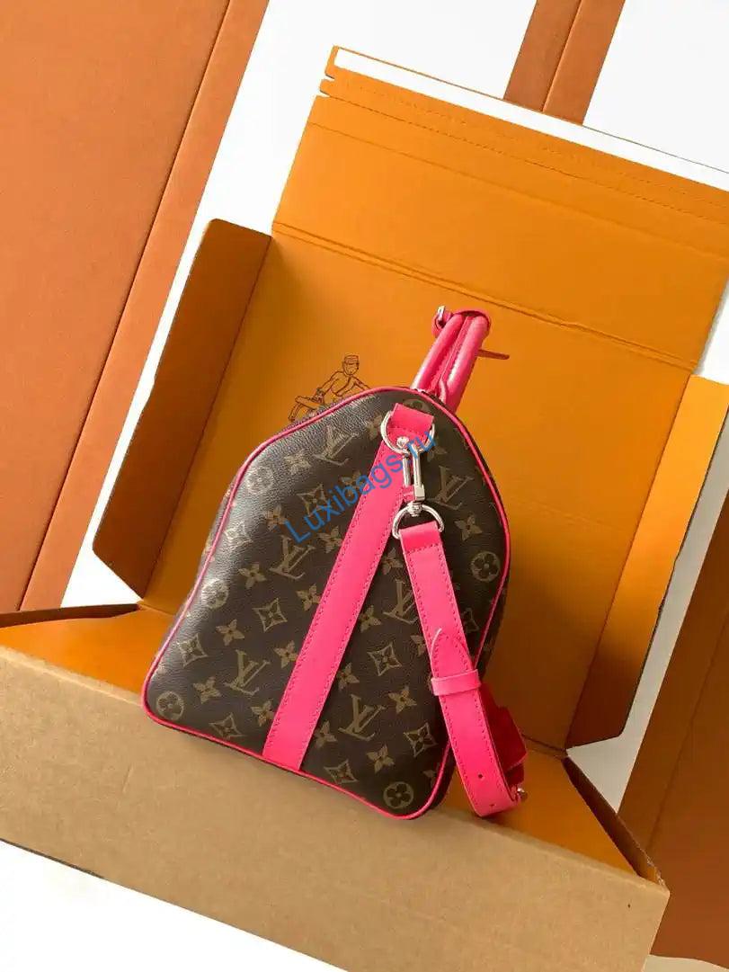 lv m13807 louis vuitton keepall bandoulière 45 pondichery pink 5 LV M13807 Louis Vuitton Keepall Bandoulière 45 Pondichery Pink | lv m13807 louis vuitton keepall bandouliere 45 pondichery pink 06