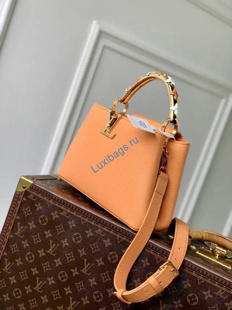 louis vuitton lv m14396 capucines bb bag khaki orange 1 Louis Vuitton LV M14396 Capucines BB Bag khaki Orange | lv m14970 louis vuitton capucines bb bag khaki orange 02