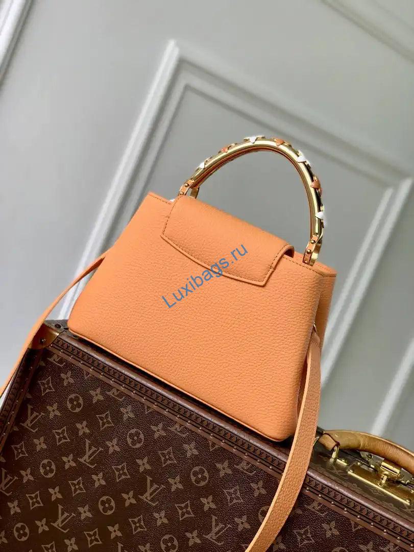 louis vuitton lv m14396 capucines bb bag khaki orange 2 Louis Vuitton LV M14396 Capucines BB Bag khaki Orange | lv m14970 louis vuitton capucines bb bag khaki orange 03
