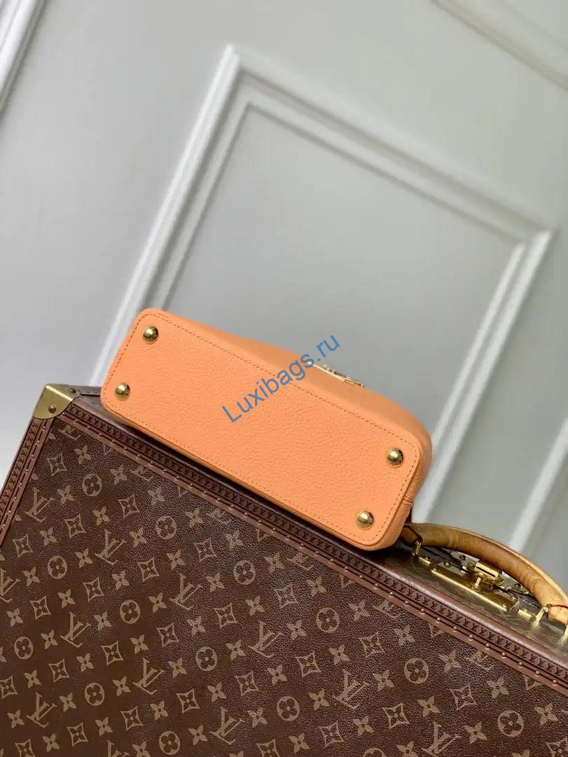louis vuitton lv m14396 capucines bb bag khaki orange 3 Louis Vuitton LV M14396 Capucines BB Bag khaki Orange | lv m14970 louis vuitton capucines bb bag khaki orange 04