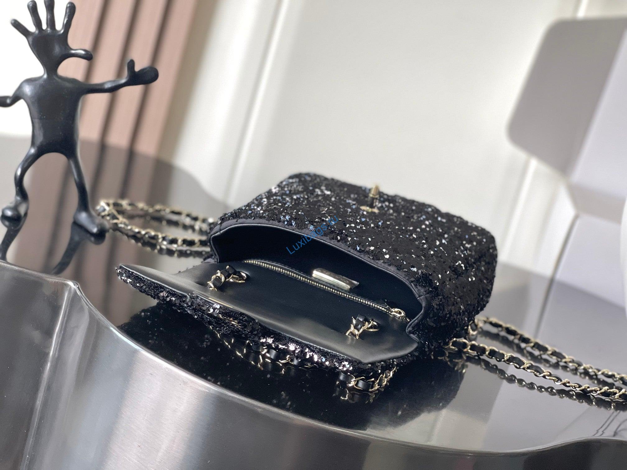 chanel 25b backpack quilted sequins & gold-tone metal as5711 black 3 Chanel 25B Backpack Quilted Sequins & Gold-Tone Metal AS5711 Black | chanel 25b backpack quilted sequins gold tone metal as5711 black 04