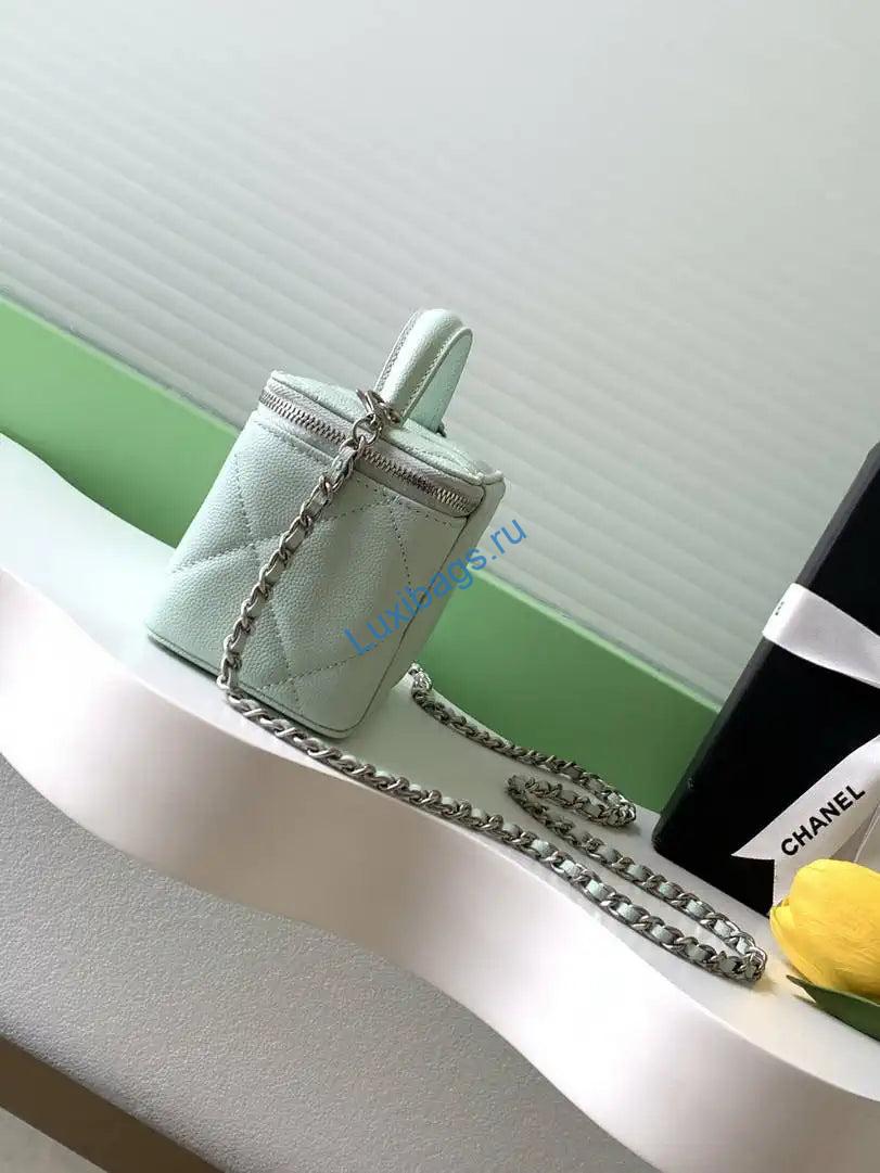 chanel ap4933 25k long vanity with chain grained shiny calfskin silver green 1 Chanel AP4933 25K Long Vanity with Chain Grained Shiny Calfskin Silver Green | chanel ap4933 25k long vanity with chain grained shiny calfskin silver green 2
