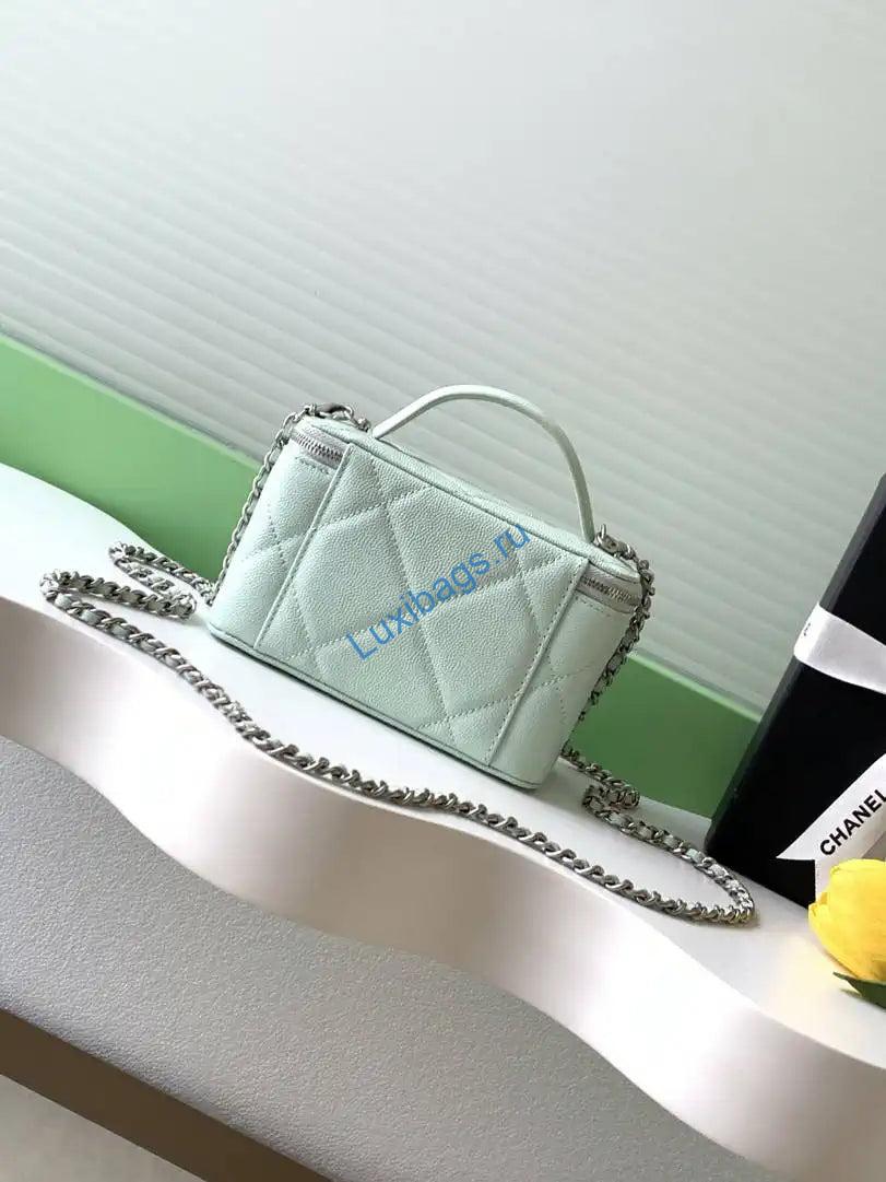 chanel ap4933 25k long vanity with chain grained shiny calfskin silver green 2 Chanel AP4933 25K Long Vanity with Chain Grained Shiny Calfskin Silver Green | chanel ap4933 25k long vanity with chain grained shiny calfskin silver green 3