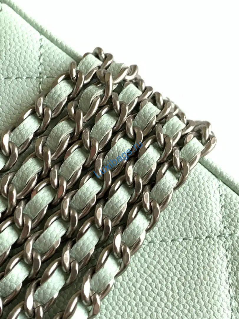 chanel ap4933 25k long vanity with chain grained shiny calfskin silver green 6 Chanel AP4933 25K Long Vanity with Chain Grained Shiny Calfskin Silver Green | chanel ap4933 25k long vanity with chain grained shiny calfskin silver green 7