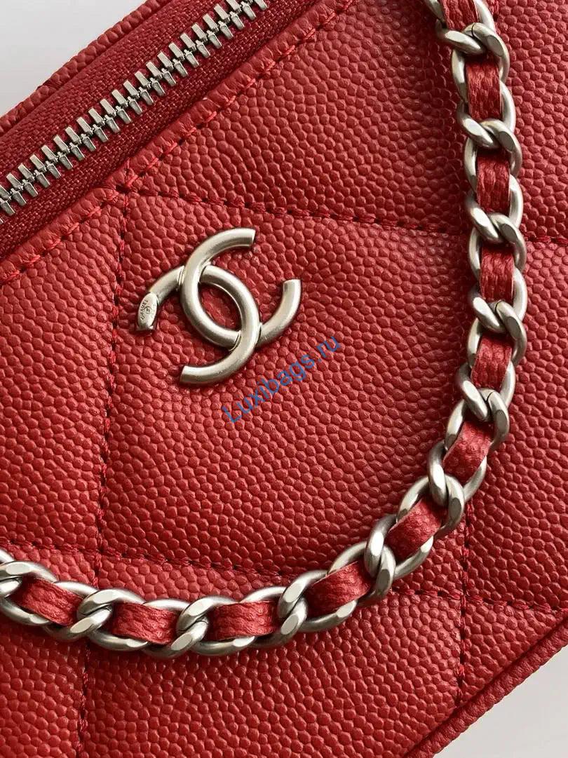 chanel ap4933 25k long vanity with chain grained shiny calfskin silver red 4 Chanel AP4933 25K Long Vanity with Chain Grained Shiny Calfskin Silver Red | chanel ap4933 25k long vanity with chain grained shiny calfskin silver red 05