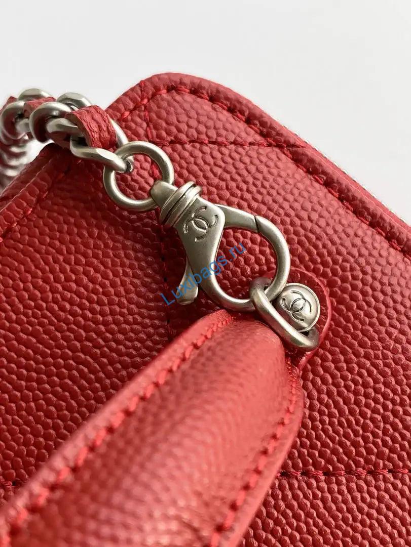 chanel ap4933 25k long vanity with chain grained shiny calfskin silver red 5 Chanel AP4933 25K Long Vanity with Chain Grained Shiny Calfskin Silver Red | chanel ap4933 25k long vanity with chain grained shiny calfskin silver red 06