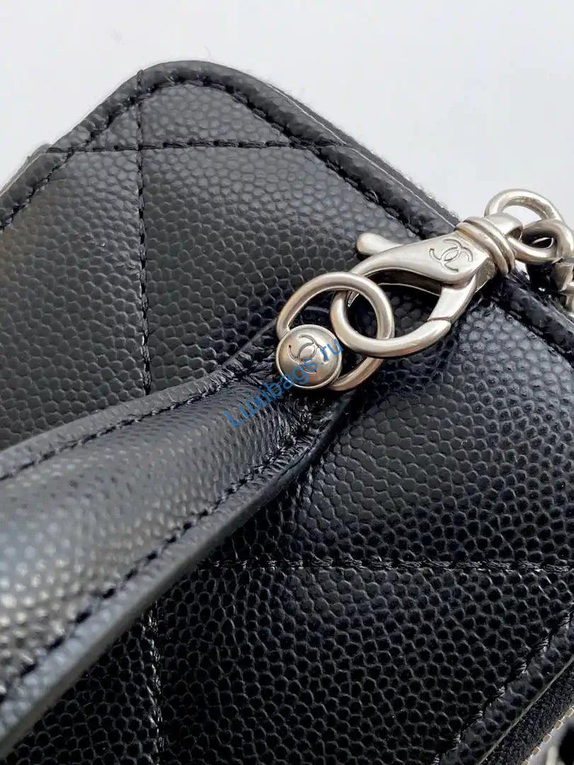 chanel ap4933 25k long vanity with chain grained shiny calfskin silver black 5 Chanel AP4933 25K Long Vanity with Chain Grained Shiny Calfskin Silver Black | chanel ap4933 25k long vanity with chain grained shiny calfskin silver 45