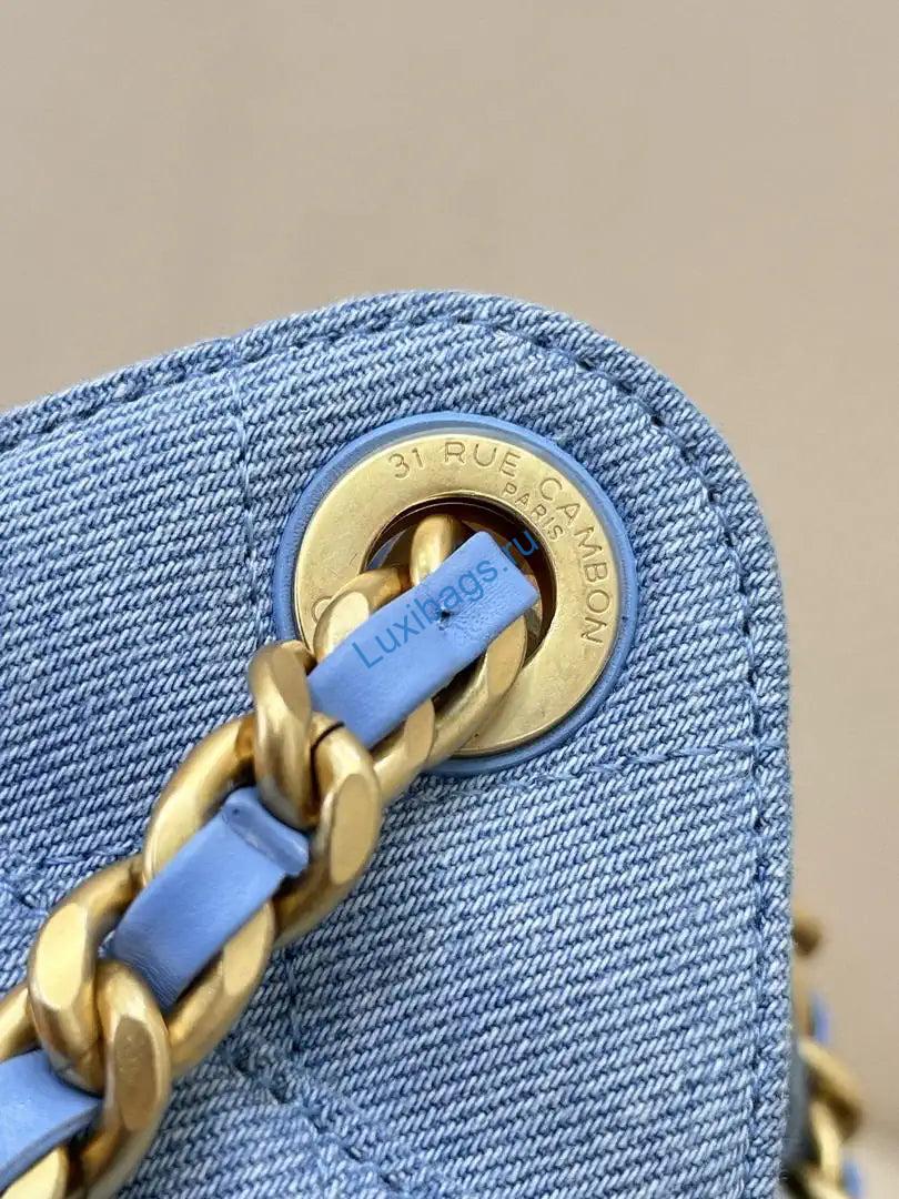 chanel as5631 mini hobo denim blue & gold-tone metal 3 Chanel AS5631 Mini Hobo Denim Blue & Gold-Tone Metal | chanel as5631 mini hobo denim blue gold tone metal 04
