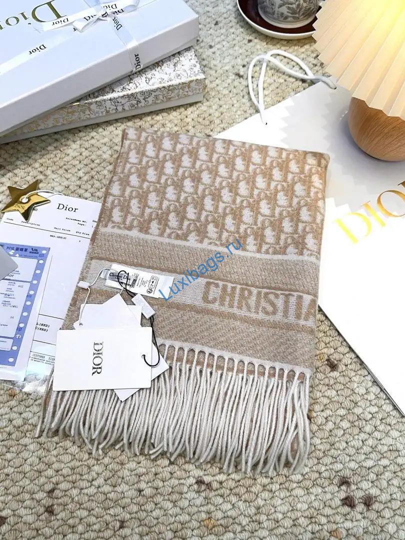 Dior Scarves Designer Scarf  Cashmere D63404