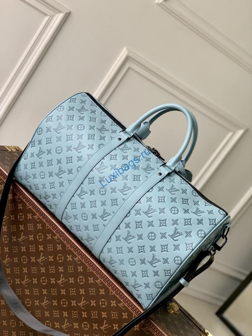 louis vuitton keepall bandoulière 50 bag lv m14842 ligth blue 2 Louis Vuitton Keepall Bandoulière 50 Bag LV M14842 Ligth Blue | louis vuitton keepall bandouliere 50 bag lv m14842 blue 03